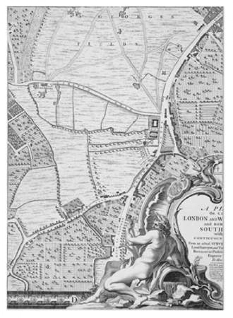 Roque Sectional map of London 1748 Poster Print by John Roque - Item # VARPDXMJR3D